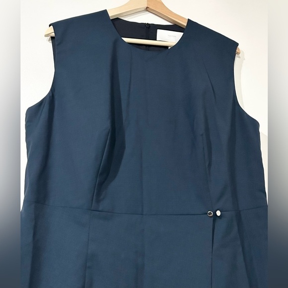 BOSS Dathea Minidessin Wool Sheath Dress Navy Fantasy 12 - Picture 7 of 12